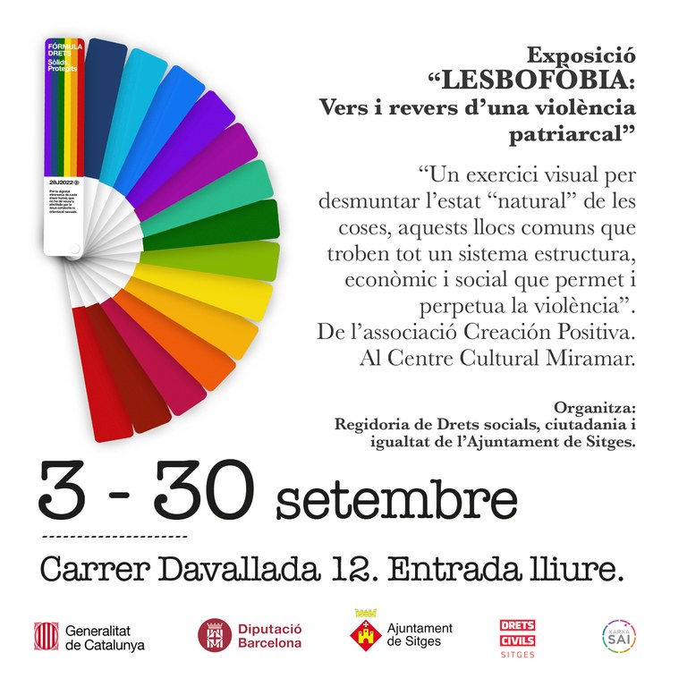 ¡La exposición 'Lesbofòbia: vers i revers d’una violència patriarcal' llega a Sitges!
